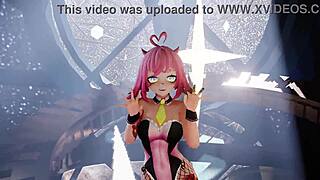 mmd strip tease aespa supernova dancing in hentai