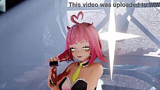 mmd strip tease aespa supernova dancing in hentai