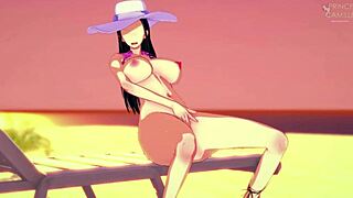 Anime Girl Big Boobs Loves To Be A Nudist Slut