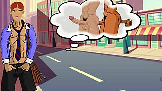 Young boy dreams of gay fun in animation
