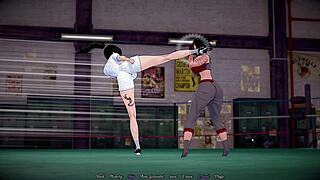 boxing girl wants to feel her futa friends dick