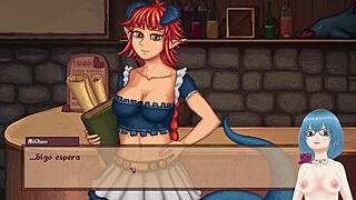 playing isekai parlor simulator demo with big tits anime girls