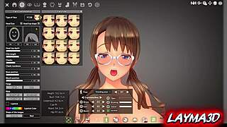 Anime hentai big busty breast lady customised 3d hentai 3d character customisation