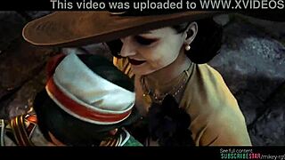 Talim kisses lady dimitrescu in lesbian scene