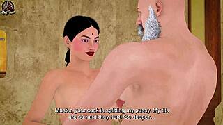 landlord fucks horny desi indian bhabhi hardcore