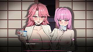 hentai game minami kagura ffm sex scene eight