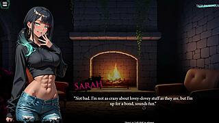 athletic witch loves doggy in hentai clicker game