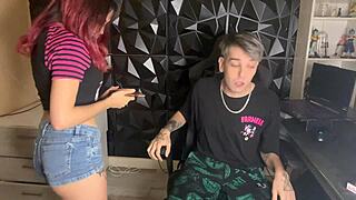 He destroys my ass during hentai