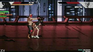 Cute punk lady enjoys masked man sex