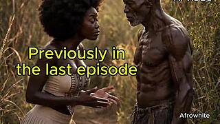African couple in homemade village video