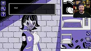 she drinks from the coffee machine