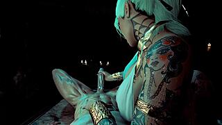Fucked the goddess in the ass during 3d hentai