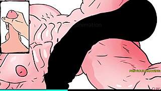 naked bakugo strokes his huge cock in yaoi joi masturbation 😈