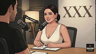 Mrs sudha ko podcast me bula kar khub choda