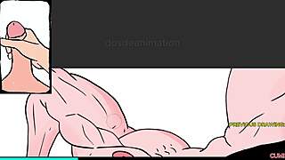 naked bakugo strokes his huge cock in yaoi joi masturbation 😈