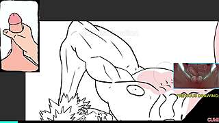 naked bakugo strokes his huge cock in yaoi joi masturbation 😈