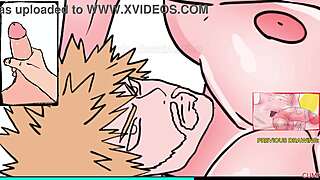 naked bakugo strokes his huge cock in yaoi joi masturbation 😈