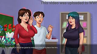 stepmom helps me practice kissing in summertime saga part sixteen