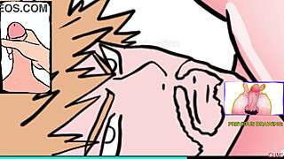 naked bakugo strokes his huge cock in yaoi joi masturbation 😈