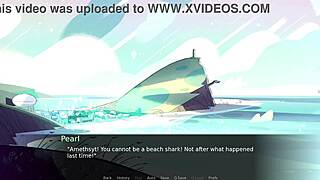 fucking and cumming inside garnet at the beach