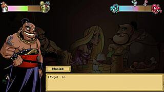 Iris Quest Del 5: Trio blowjob med Rapunzel Prinsessa orgasm och små tuttar