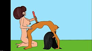 hey, can you believe this animated shemale bends wild for an intense orgasm?