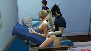 إينو تخون ساسوكي في تمارين جنسية و زوجها الكاك يشوف نيكها! ناروتو هينتاي حلقة 70 نيتوراري.