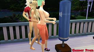 अरे, जिराया बुल्मा के बिग टिट्स पर फ्लर्ट करना चाहता है?