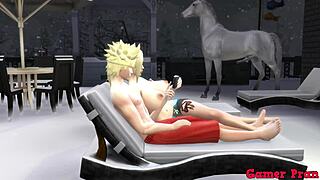 Trio Selvagem de Naruto com Ino e Haku