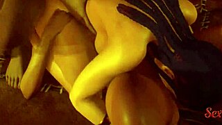 Bold Asian Busty Babe Fucks Boyfriend as Stepsister Joins Voyeur Trio FFM Interracial 3D