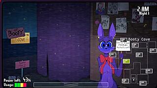 在诡异Five Nights at Fuzzboobs世界中，诡异毛茸茸生物提供激烈乳交，在Hentai游戏集。