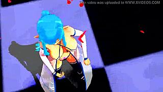 Bu yarı çıplak kızı hentai animede dans ederken izlemekten vazgeçemiyorum