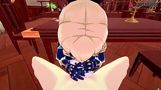 琴在原神POV场景中给予微妙办公室关注