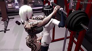 哥特扶她与女性在狂野3D卡通冲突中相遇。她们的激烈会议突破每个界限。