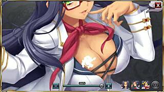 Zhou Yu 유니폼에서 흥분 쌓이는 신 코이히메 무소 텐카 토이츠 덴 GIF 애니메이션!