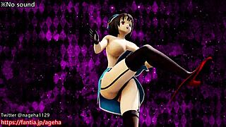 Takaos sexiga rumpdans i Azur Lane hentai, stor rumpa skakar överallt 😏