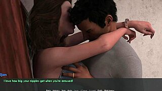 Žena a nevlastní mámy horký večer v 3D dospělé hře