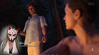 Man, die hete brunette in Dreamland Ep 10 is wild met haar handjob en diepe keel skills op die grote tieten!