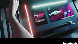 Hej, chceš vidět divokou cyberpunk trojku pohled z očí s horkými milfami?