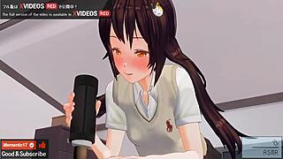 Hentai japonês pessoal ASMR instrução de punheta com fones