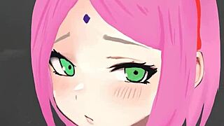 야, 사쿠라가 애니 클립에서 최고 핸드잡 해줘!