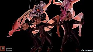 崩坏3 MMD动画中跟着节奏猛干