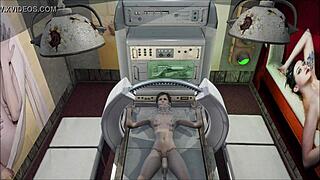 Fallout 4 masturbace s sexy brunetkou teenagerkou v hentai anime strojové scéně