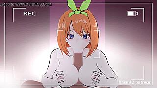 Я даю Йоцубе дикий титти-фак и кончаю ей в рот