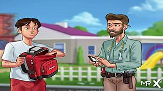 अरे, ये समरटाइम सागा सीन देखो जहां वो दूध देने के बाद पूरी तरह थक गई है!