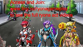 可爱女英雄在RPG色情游戏冒险中支配士兵