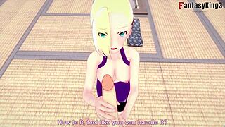 Hei, lihat Ino Yamanaka nge-blowjob liar di Naruto! 😜