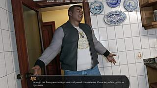 Samo še en dan v polovični hiši, gledam lepo rjavolasko, ki obdeluje pošastni kurac.