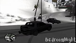 在雪中圣诞节操圣诞老人 - GTA SA。哦，天哪，我不敢相信我在做这个！