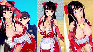 Масивни цици на женската воин светица Кай масажирани безмилостно